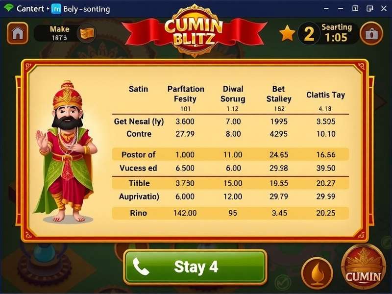 Cumin Glory Blitz Diwali festival event screenshot